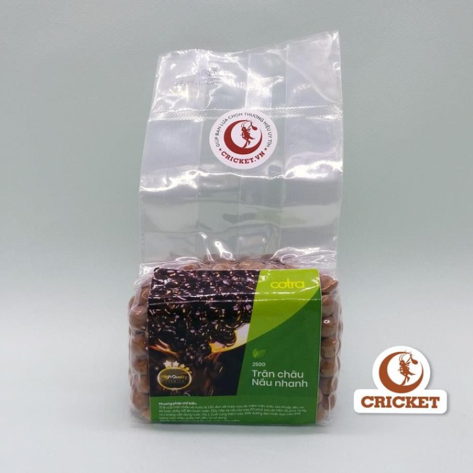 Trân Châu  Nấu Nhanh Cotra Caramel Cao Cấp  Ngon Tuyệt Hảo (Bịch Dùng Thử 250g Tiện Lợi) - Nguyên Liệu Trà Sữa