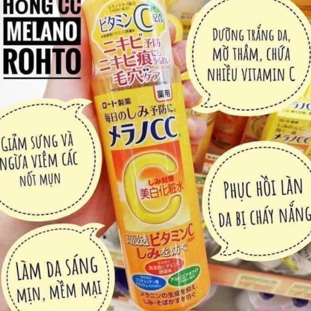 Nước hoa hồng CC Melano Rohto Nhật Bản 170ml - Giá tốt - Hàng chính hãng