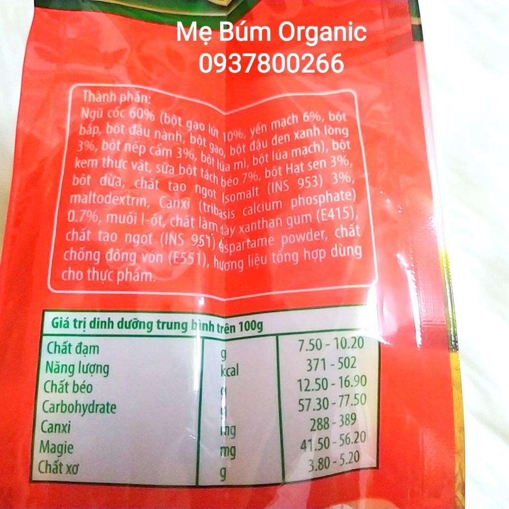 [ HCM Giao Hỏa Tốc] Ngũ Cốc Dinh Dưỡng Gạo Lứt Không Đường Xuân An - Bịch 400g ( 16 gói x 25g)