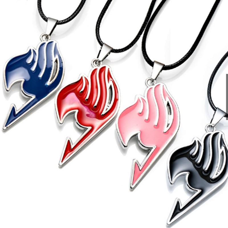 Vòng cổ mặt hình anime Fairy Tail cá tính 4 màu lựa chọn