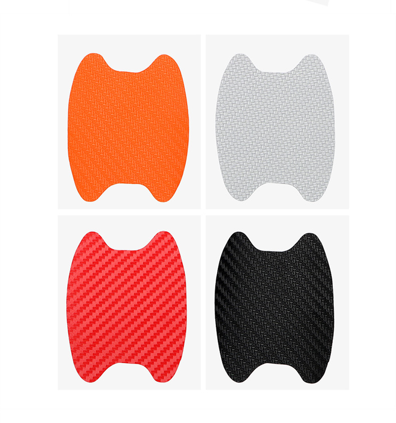 Bộ 4 Miếng Dán Sợi Carbon Chống Trầy Xước Bảo Vệ Tay Cầm Cửa Xe Hơi