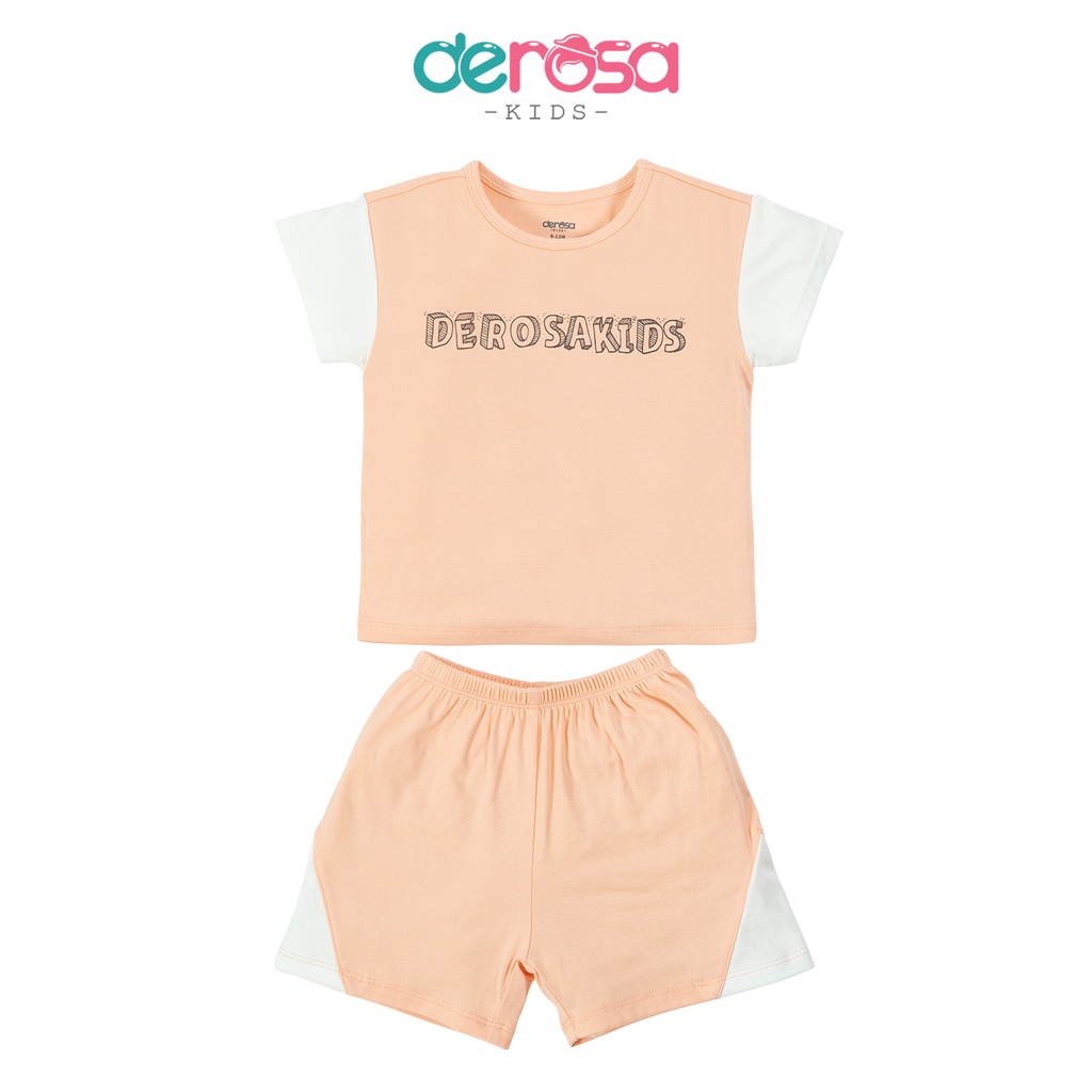Bộ quần áo cho bé trai và bé gái sơ sinh cài vai DEROSA KIDS (6 - 36 tháng) B525-533