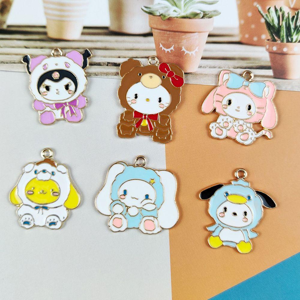 USNOW Mặt Dây Chuyền Hình Mèo Kitty Hoạt Hình Dễ Thương