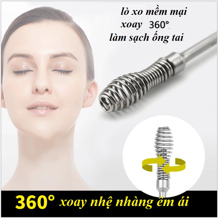 Bộ Dụng Cụ Lấy Ráy Tai Thép Không Rỉ 6 Món