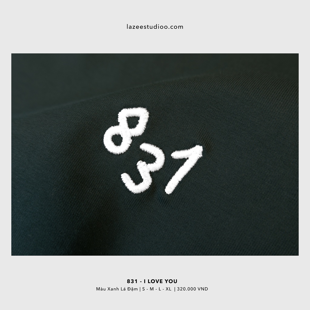 ÁO THUN - "831 - I LOVE YOU" TEE (4 MÀU) | BigBuy360 - bigbuy360.vn
