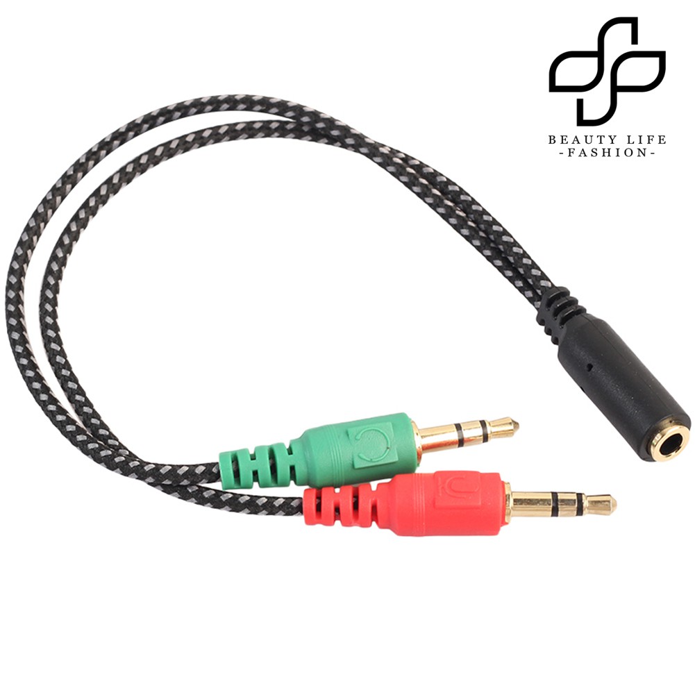 Cáp Chia Tai Nghe 2 Trong 1 Đầu Cắm 3.5mm