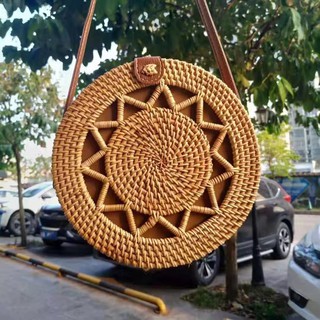 Túi xách mây tre thời trang du lịch biển nữ