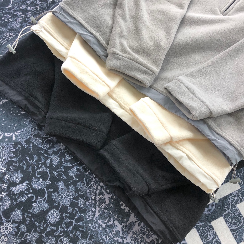 Áo sweater Vải Lông Cừu Có Khóa Kéo FEAR OF GOD secondary ESSENTIALS