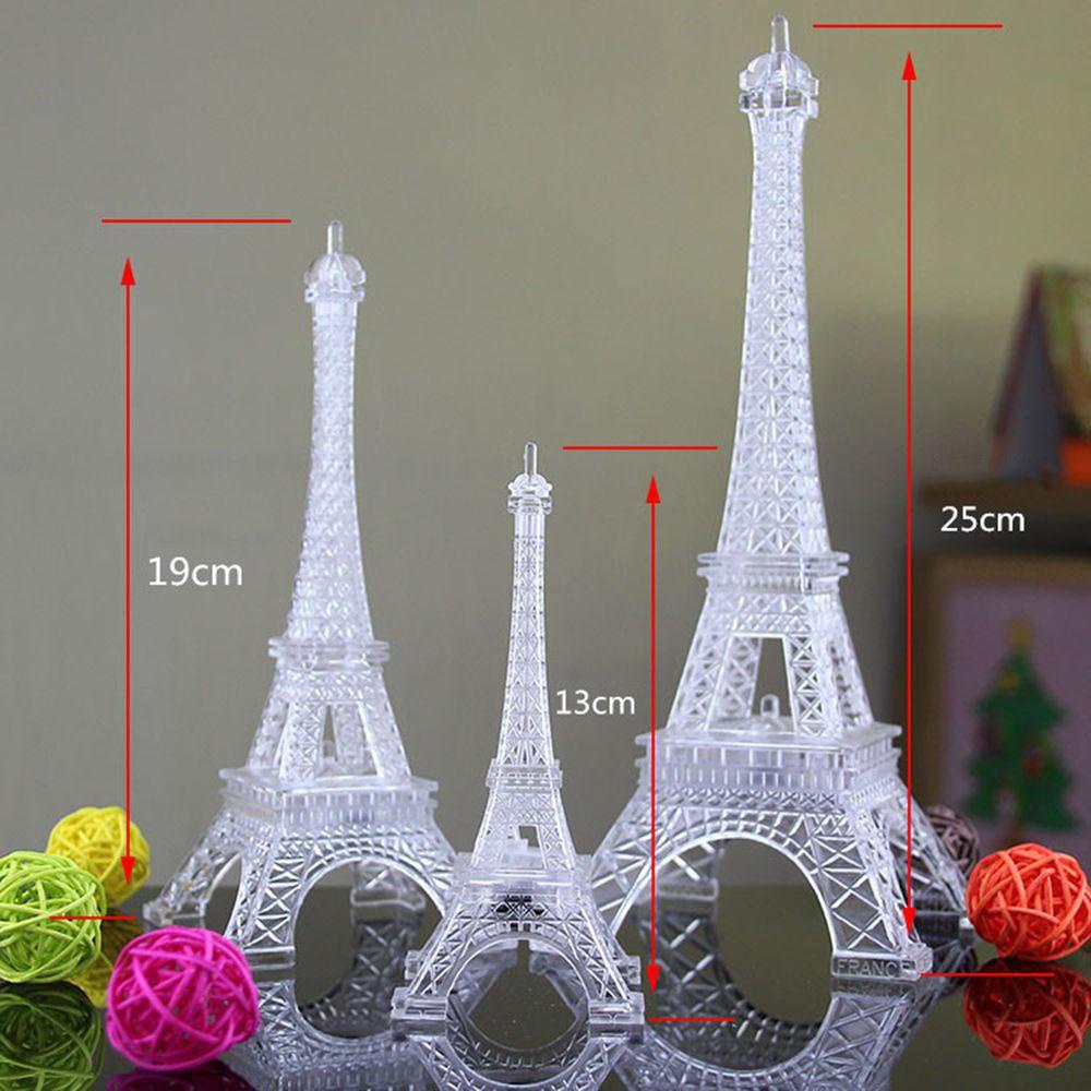 YIYU Đèn Ngủ Hình Tháp Eiffel Bằng Acrylic Nhiều Màu Thân Thiện Với Môi Trường
