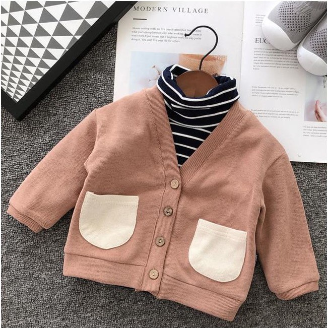 Áo khoác cardigan cho bé LILA KIDS, Áo khoác cotton cho bé chuẩn hàng xuất khẩu cho bé từ 6-28kg