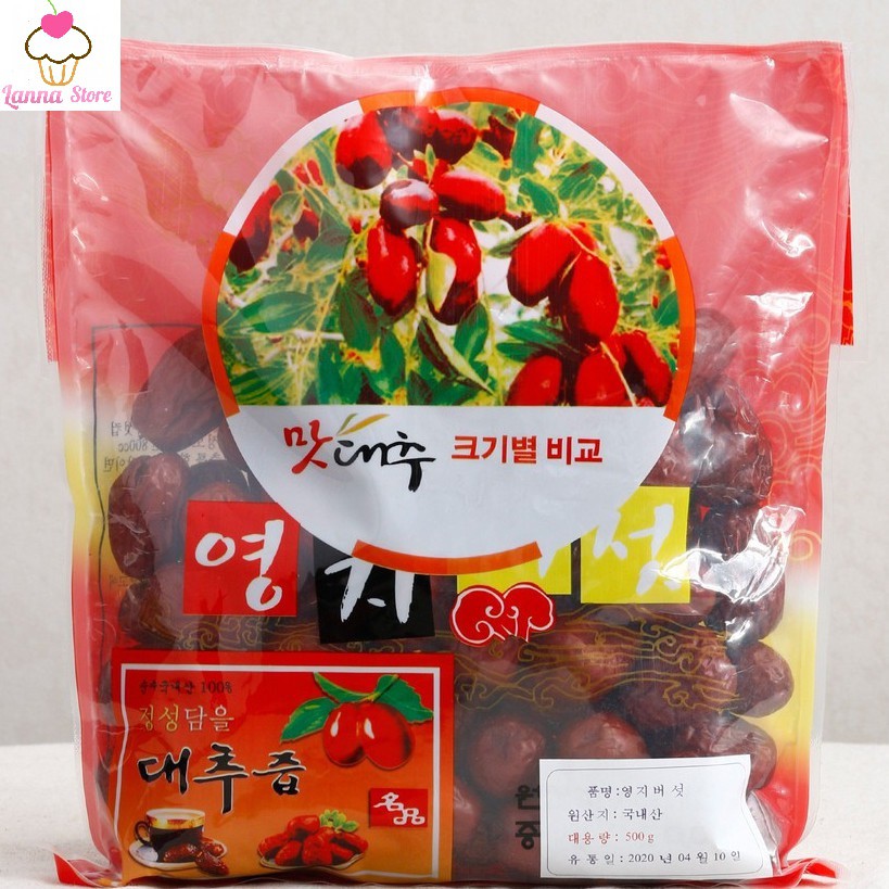 [LOẠI 1] Táo Đỏ Sấy Khô Hàn Quốc Túi 500g. | BigBuy360 - bigbuy360.vn