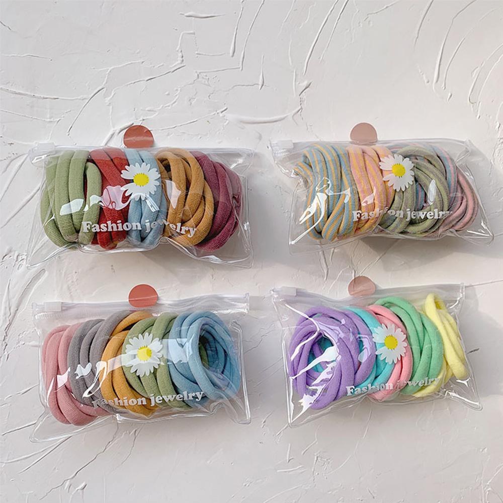 AROMA Set 25 Dây Cột Tóc Dày Dặn Phong Cách Hàn Quốc Giá Đỡ