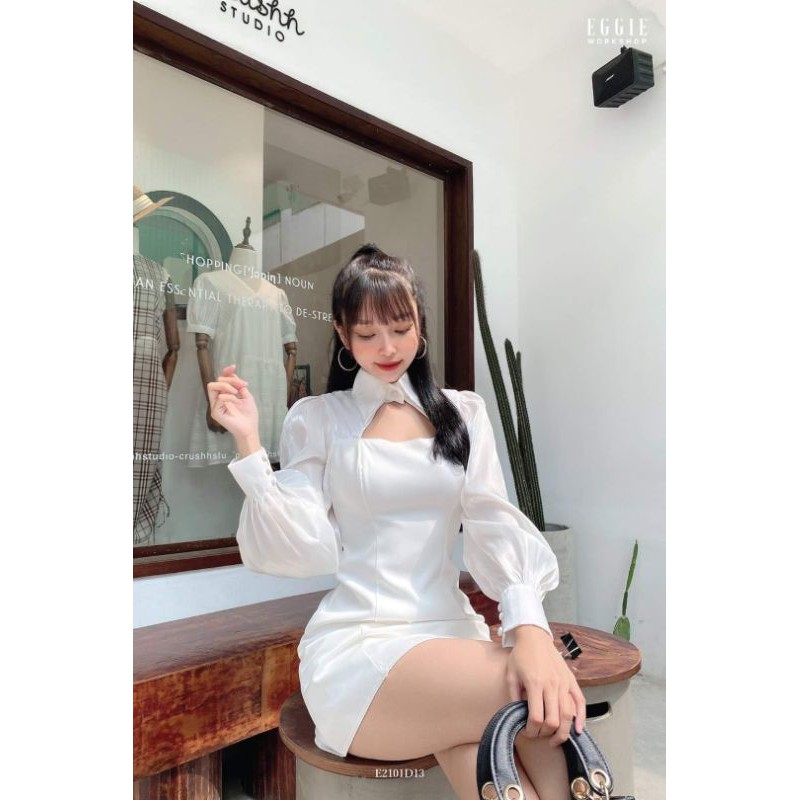 Đầm dự tiệc tay phồng bóng kính Oba Dress | BigBuy360 - bigbuy360.vn