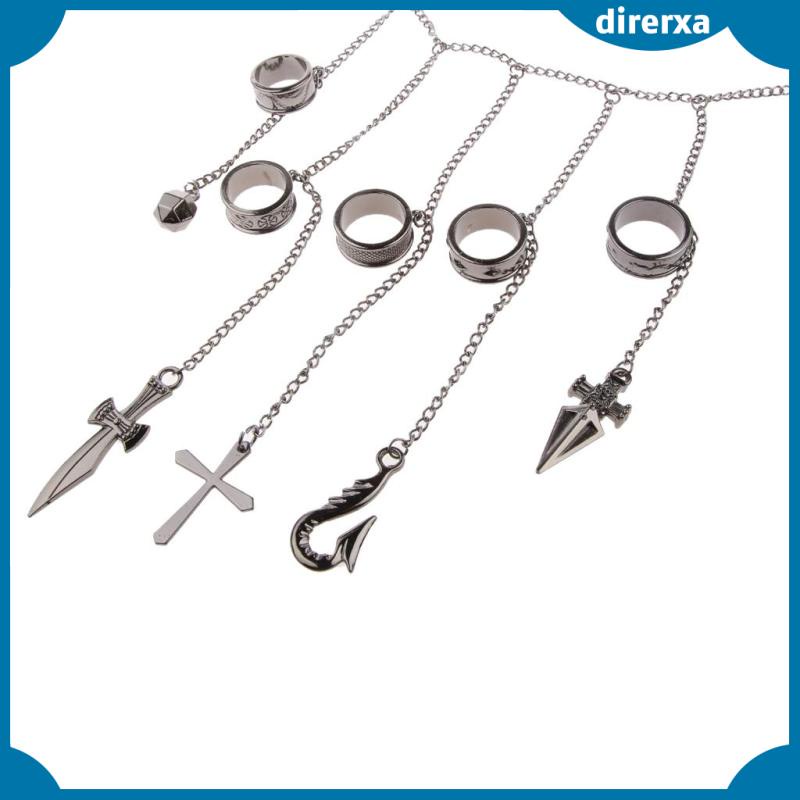 Vòng tay thiết kế 5 nhẫn phong cách hoạt hình Hunter x Hunter Kurapika độc đáo