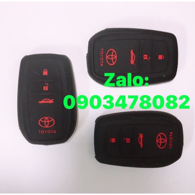 Silicone bọc chìa khoá xe TOYOTA 3 nút bấm