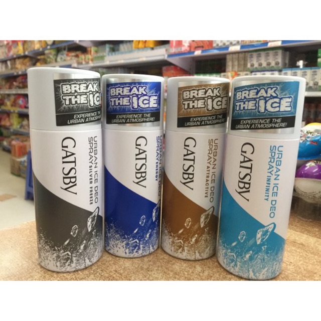 Xịt Khử Mùi Gatsby Energy/Infinty/Attractive/Silver (150 ml)