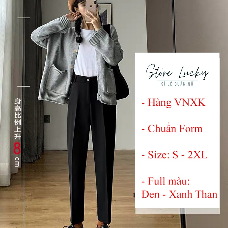 Quần tây nữ [HÀNG VNXK] ống vừa - dáng cơ bản - chất tuyết mưa chuẩn form | BigBuy360 - bigbuy360.vn