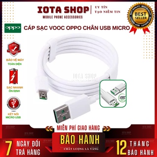 Cáp sạc nhanh VOOC OPPO 5V/4A Dùng cho các dòng ĐT Oppo F3, Find 7, R7s, R7 Plus, R9, R9 Plus, R9s, R9s Plus, R5, N3, F1