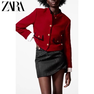 Áo khoác dạ tweed tuồn xịn zara