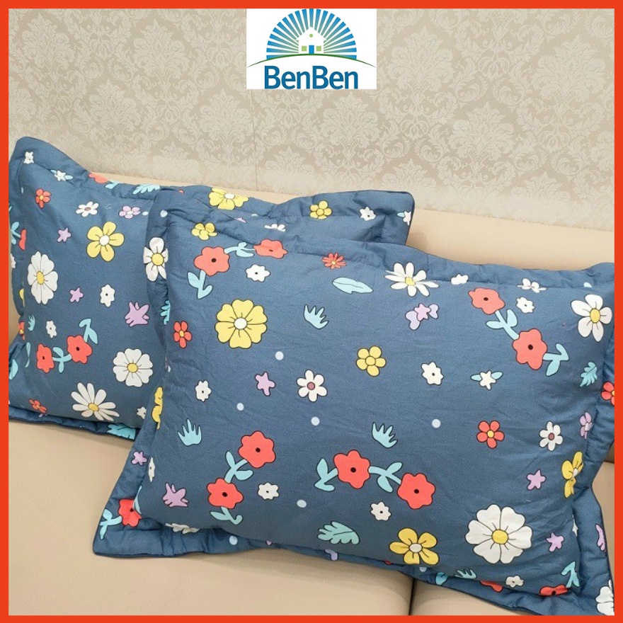 Vỏ gối nằm, vỏ gối ôm cotton nhung đủ size chống nhăn giặt mau khô - BEN BEN - pillow case áo gối nằm áo gối ôm | BigBuy360 - bigbuy360.vn