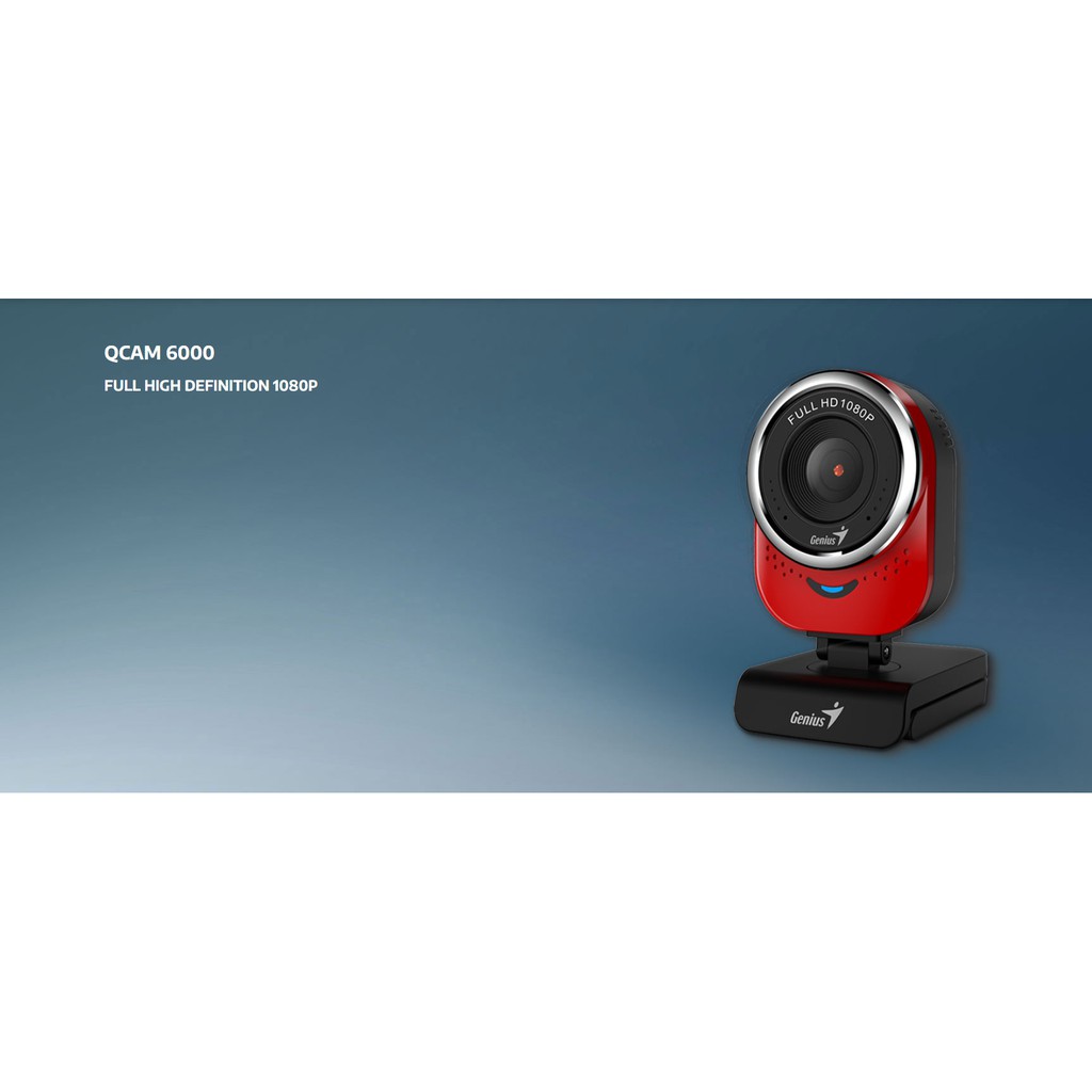 Webcam Genius QCam 6000 FHD 1920x1080 - Hàng Chính Hãng - Bảo hành 12 tháng | WebRaoVat - webraovat.net.vn