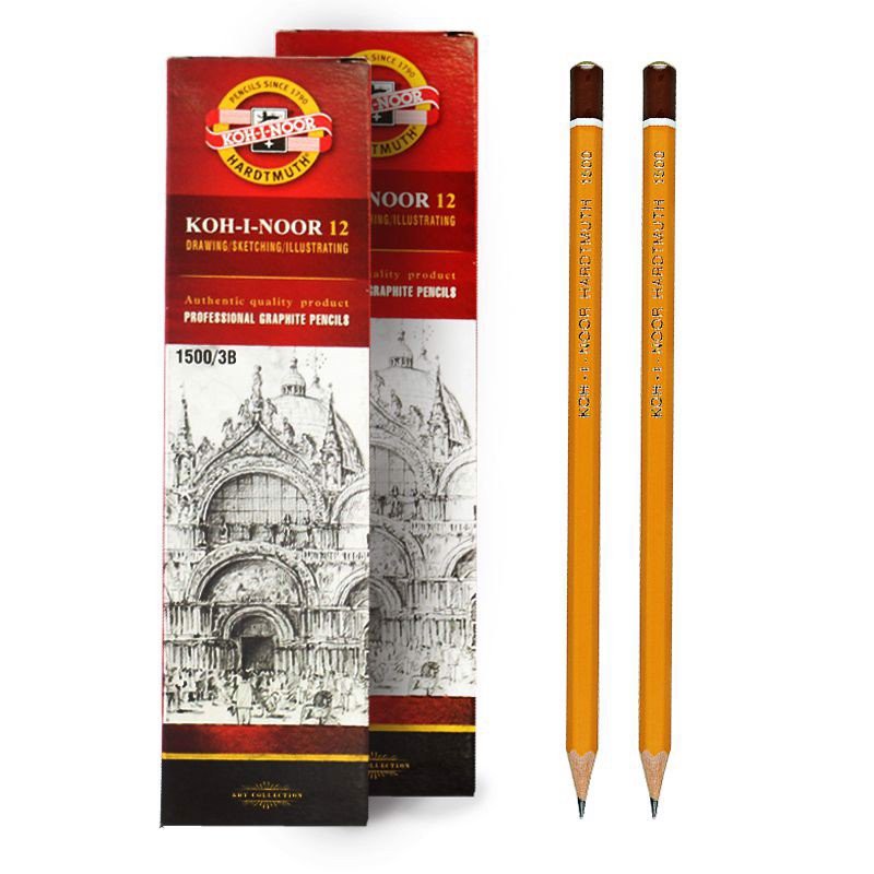 Bút Chì Tiệp, Chì Phác Thảo KOH-I-NOOR 1500-2B.3B.4B.5B.6B.HB