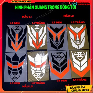 🛵 Tem decal dán dè trước , dán bình xăng - Tem phản quang hình mũi tên Spirit Beast chính hãng 🛵