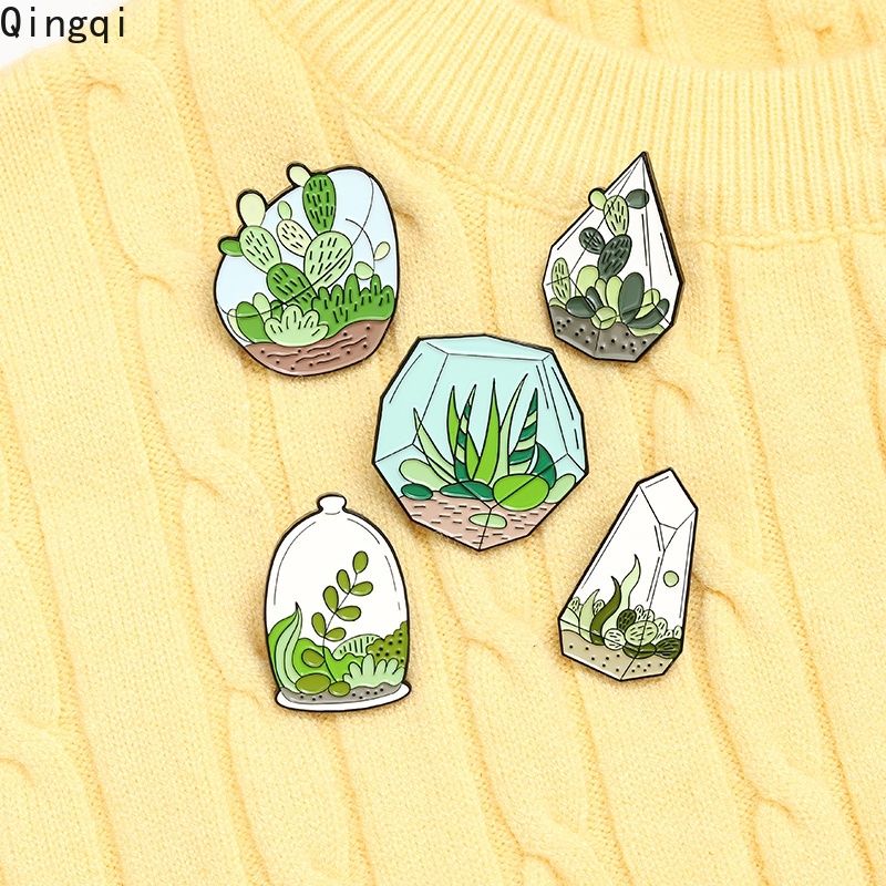 Ghim cài áo Miss Zoe hoạt hình cây xương rồng dễ thương