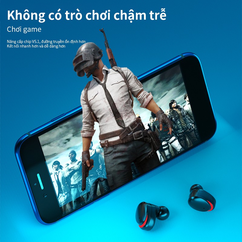 Tai nghe Bluetooth M15 cảm ứng không dây sử dụng hai tai 5.1TWS màn hình LED công suất lớn