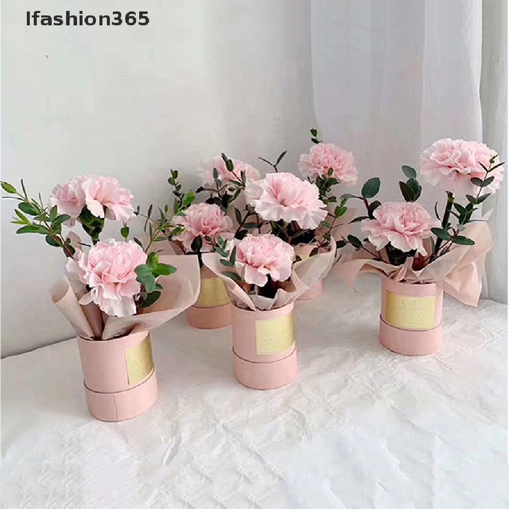 Hộp giấy đựng hoa 365 có nắp hình tròn