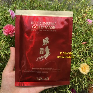 MẶT NẠ DƯỠNG DA HỒNG SÂM MY GOLD HÀN QUỐC - ( Korean Red - Ginseng Gold Mask - White Clean & Moisturizing)