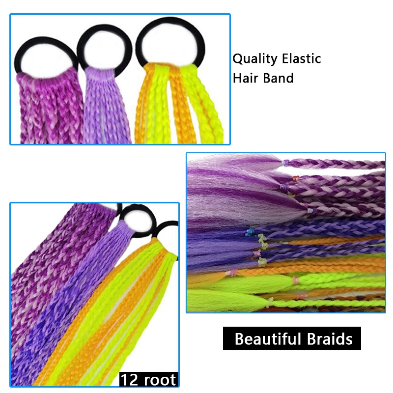 Dây Buộc Tóc Đuôi Ngựa Co Giãn Nhiều Màu Sắc