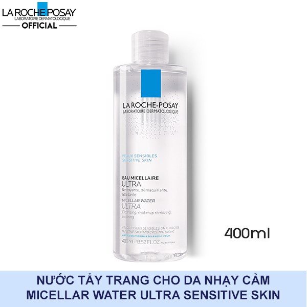 Nước tảy trang làm sạch cấp ẩm cho da nhạy cảm La Roche Posay 400ml