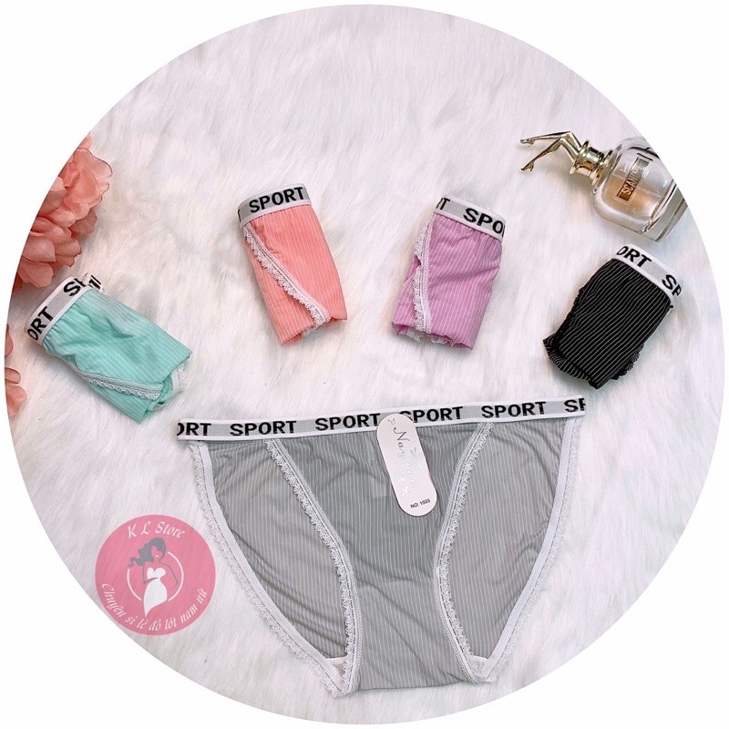 Quần lót dáng thể thao, phối dây hông sexy quyến rũ trẻ trung, co giãn đàn hồi tốt