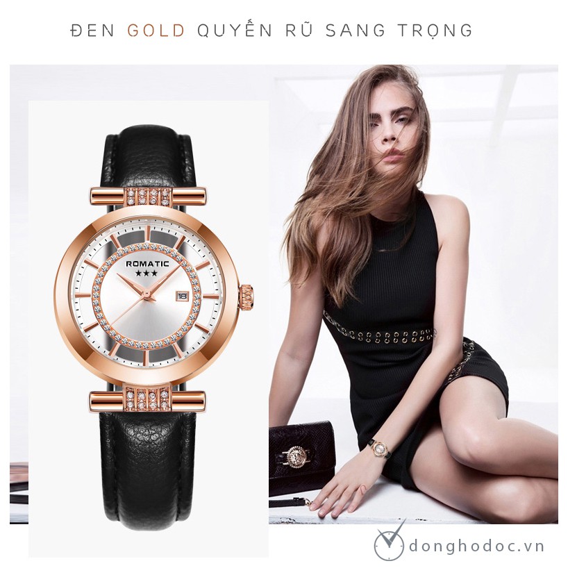 Đồng hồ Nữ ROMATIC Paris - Dây Da Siêu Cấp Nhập Từ Pháp | BigBuy360 - bigbuy360.vn