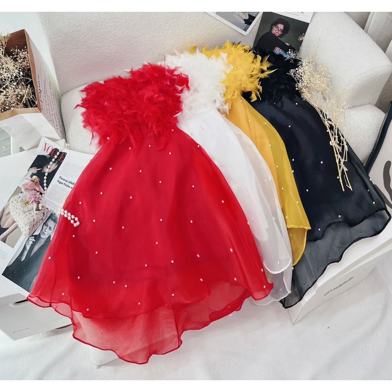 Set đầm body jean cổ bẻ xẻ tà sau tay ngắn + khăn sọc + đai 0923 thaotranshop90