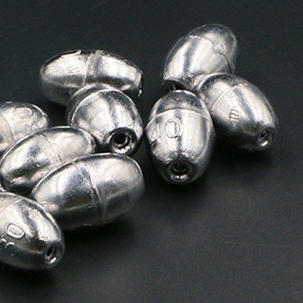 Set 50 Hạt Chặn Mồi Câu Cá Hình Oval Tiện Dụng