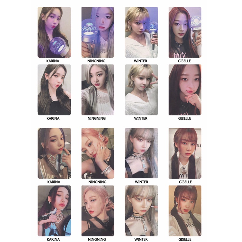 Set 8 Tấm Ảnh LOMO Card Aespa Nhóm Nhạc KARINA Ninging