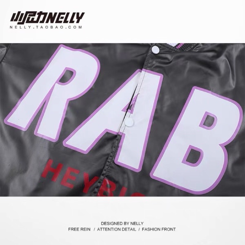 Áo khoác nelly sale (có sẵn) viền tím rab