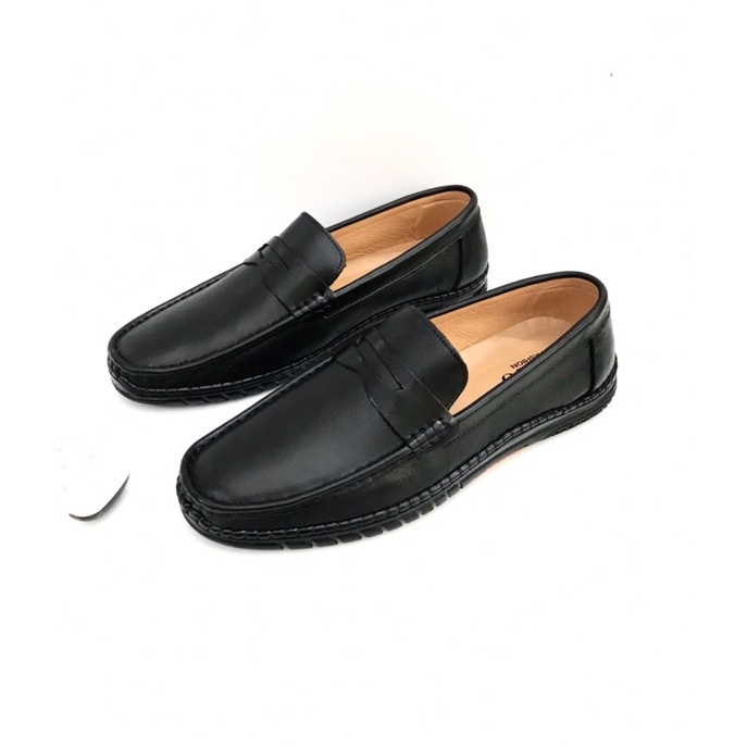 Giày mọi nam da bò nguyên tấm..đế cao su mềm..mã M01..màu đen..kiểu dáng đẹp sang trọng