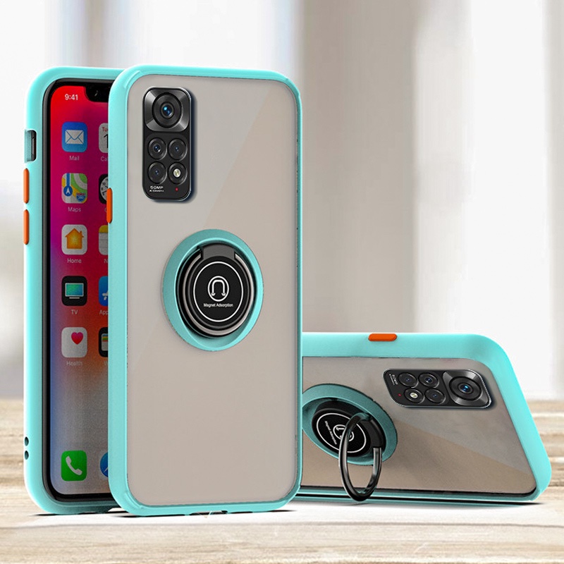 Ốp Điện Thoại Chống Rơi Có Vòng Đỡ Xoay 360 Độ Cho Xiaomi Redmi Note 11 10 4G 5G Note 10 Pro Max 4G 5G 10S