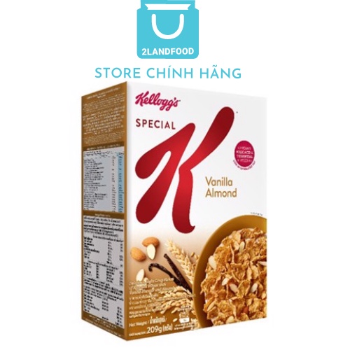 Ngũ cốc ăn sáng Kellogg's Special K Vanilla Almond - Hộp 209g