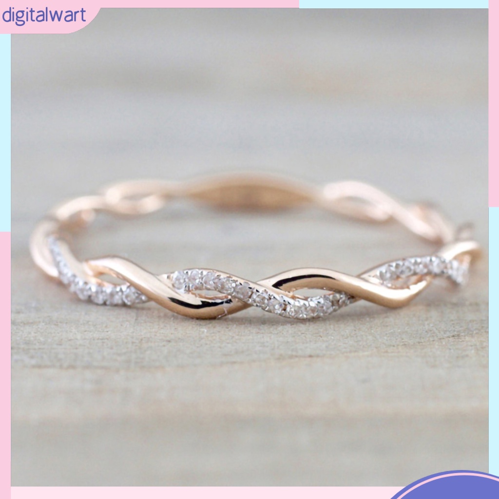 Nhẫn Đính Đá Kiểu Dáng Đơn Giản Thời Trang Cho Nữ