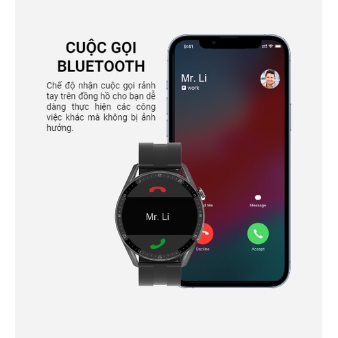 Đồng hồ thông minh cao cấp DT3 Max nghe gọi, luyện tập thể thao, chống nước hỗ trợ tiếng việt