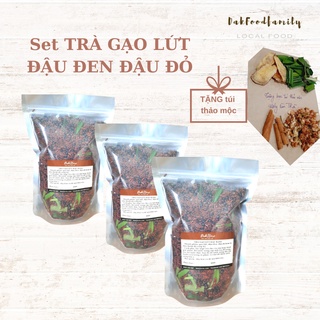 [Giá sỉ] combo 5kg trà gạo đậu đen, đậu đỏ lá dứa, đóng gói túi zip