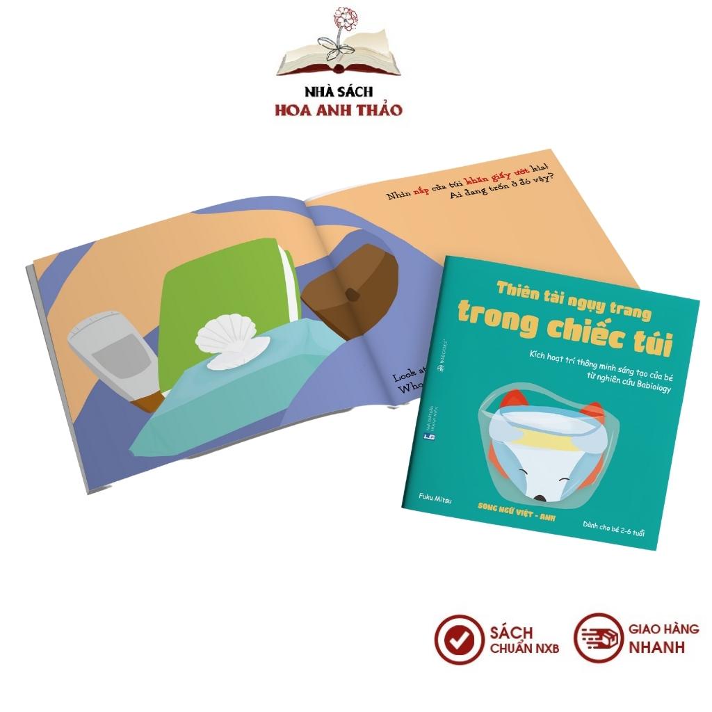 Sách Ehon - Thiên Tài Ngụy Trang song ngữ Việt Anh kèm file nghe quét mã QR - Dành cho trẻ 2-6 tuổi