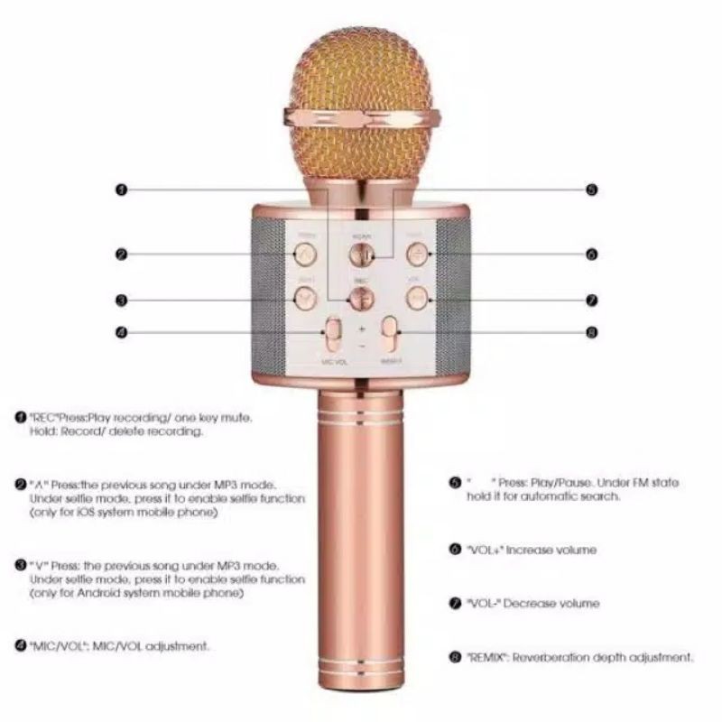 Micro Bluetooth Không Dây Mix Ws 858 Ws 858