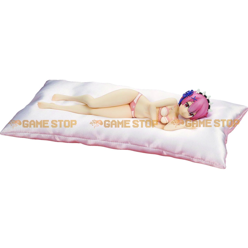 Mô hình tĩnh Re Zero Ram 23cm Sleeping Sharing Blue Lingerie Ver 1/7 Scale Figure KADOKAWA CHÍNH HÃNG NHẬT RZKAKA02