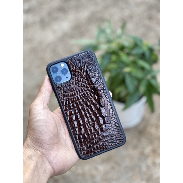 ỐP DA CÁ SẤU ĐIỆN THOẠI IPHONE 11 và 12Pro CÁ SẤU GÒ VÂP