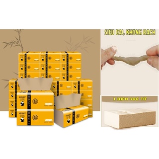 KHĂN GIẤY ĂN GẤU TRÚC SIÊU DAI SIPIAO GÓI MÀU VÀNG